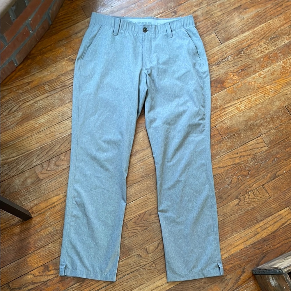 Under Amour light gray golf pant 34x32
